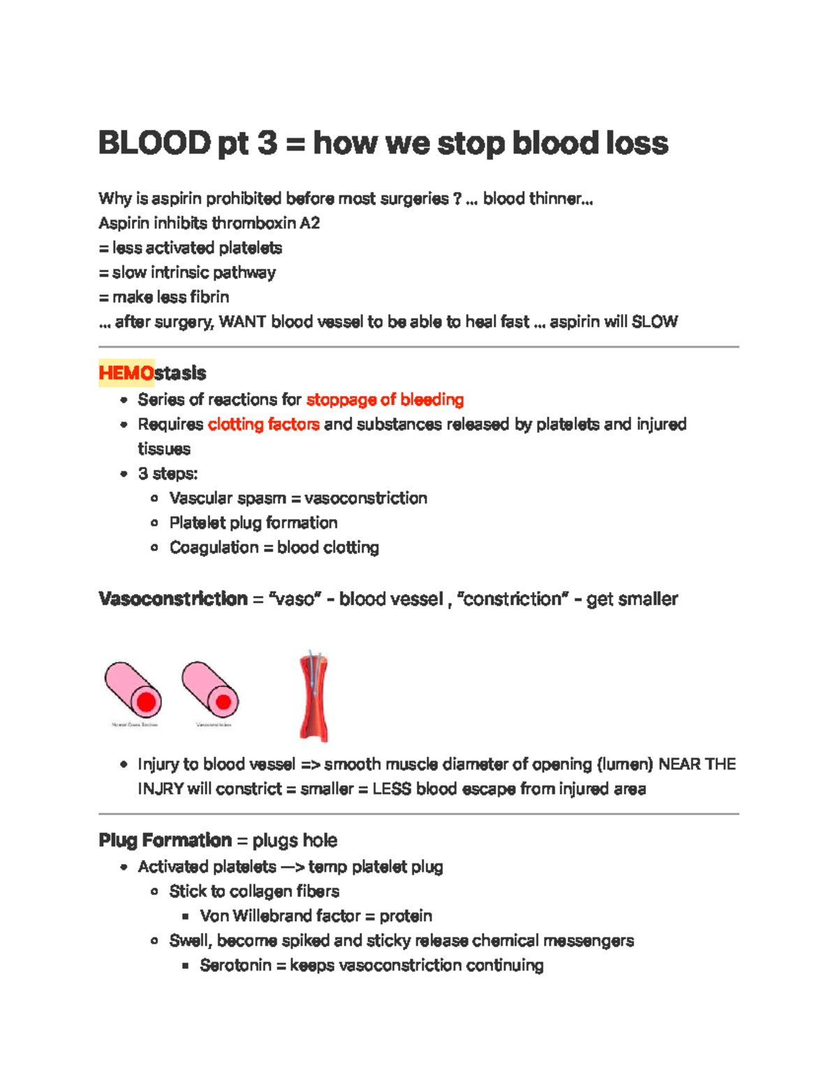 Anatomy And Physiology 202 Blood Part 3 Lecture - B LO O D P T 3 = H Ow ...