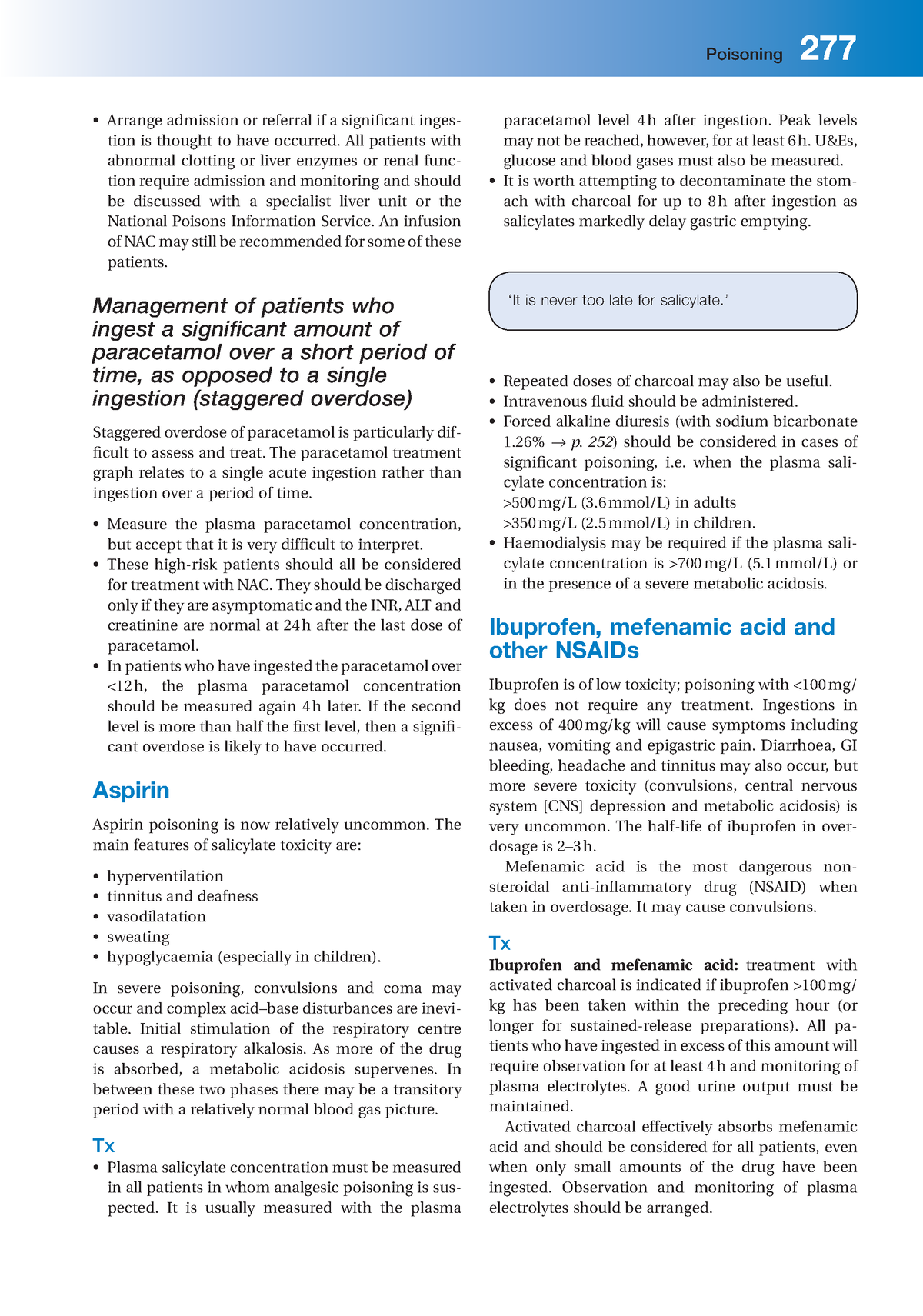Emergency medicine-97 - Poisoning 277 paracetamol level 4 h after ...