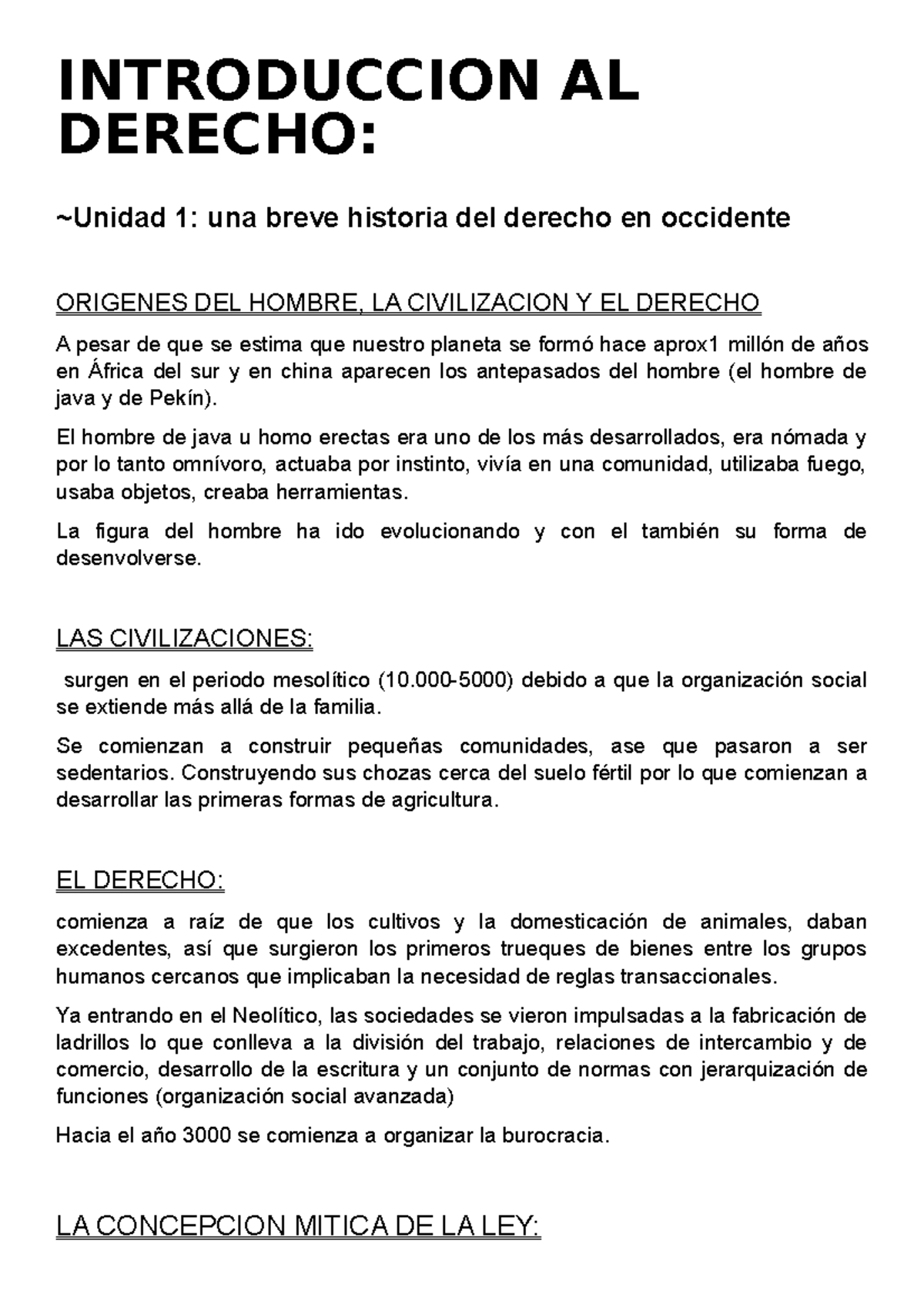 Documento Introduccion Al Derecho Unidad 1 - INTRODUCCION AL DERECHO ...