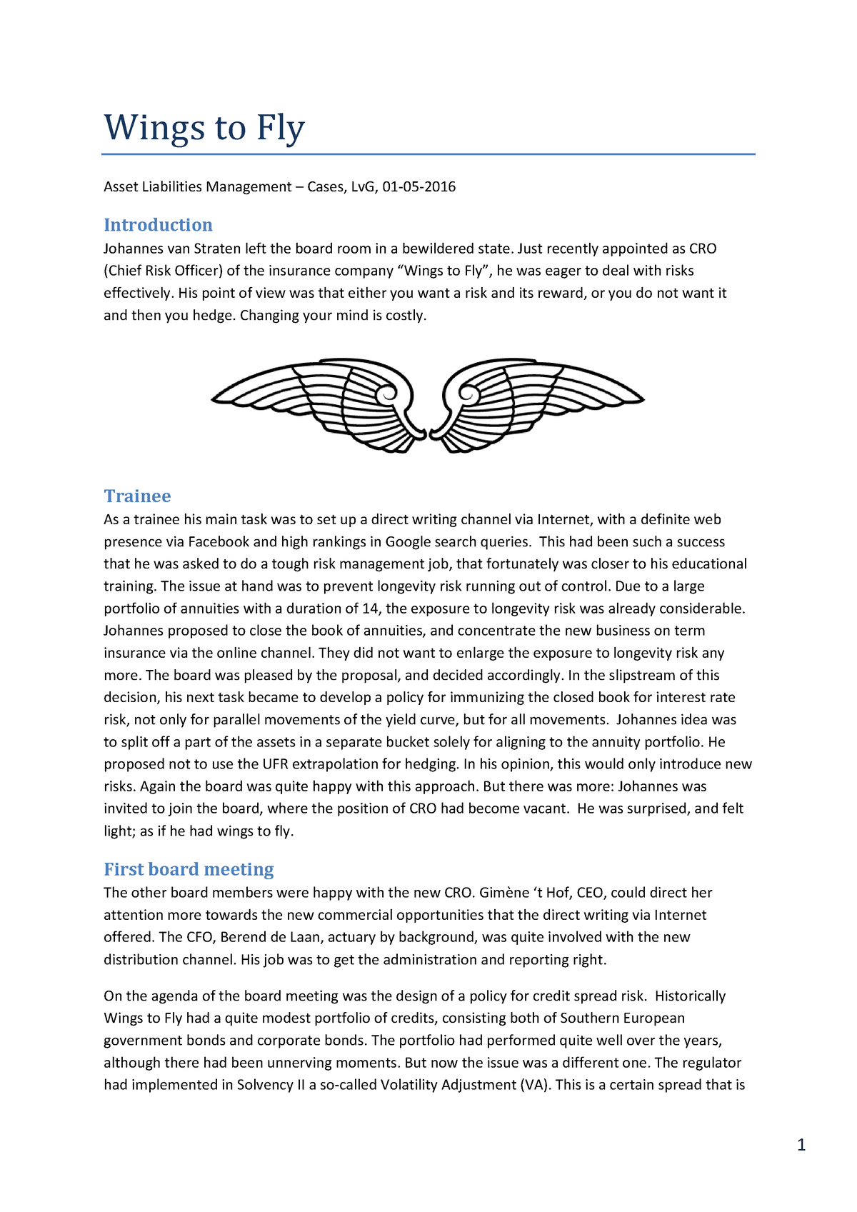 Wings To Fly v3 past paper Wings to Fly Asset Liabilities