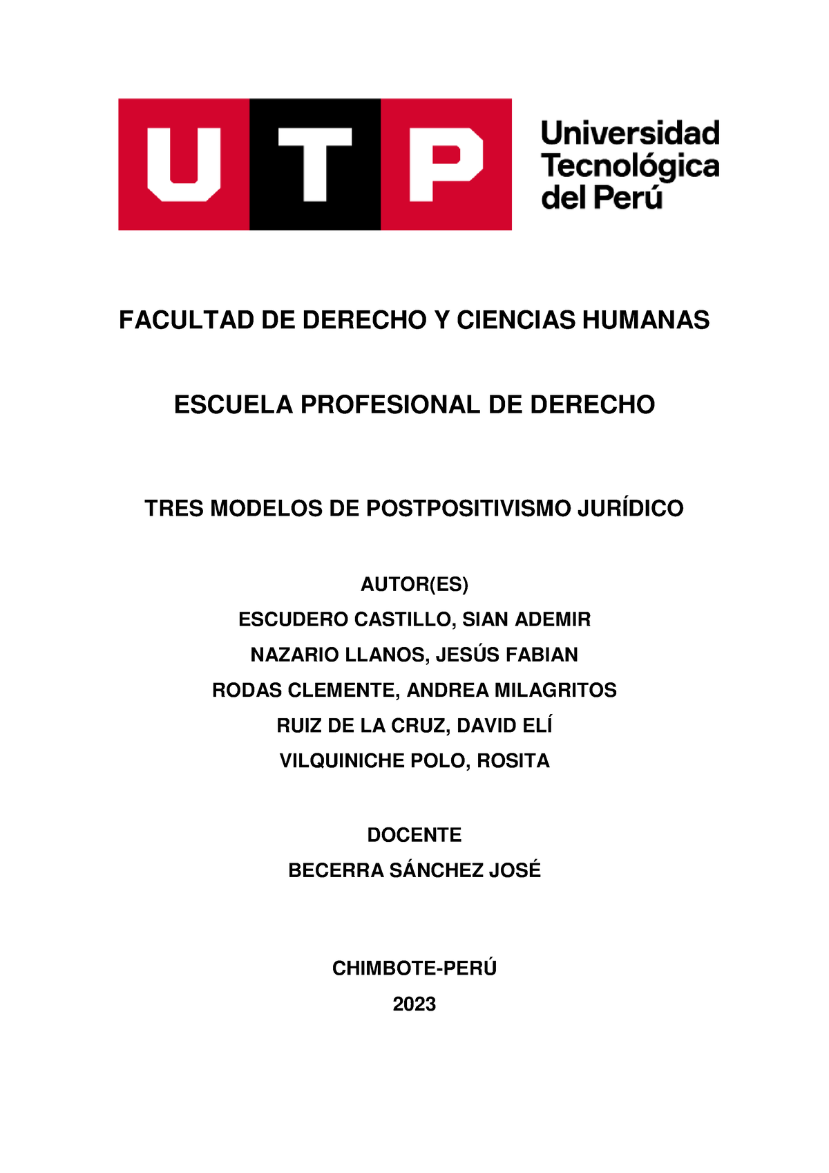 S Tarea Doc Introduccion Al Derecho UTP Studocu