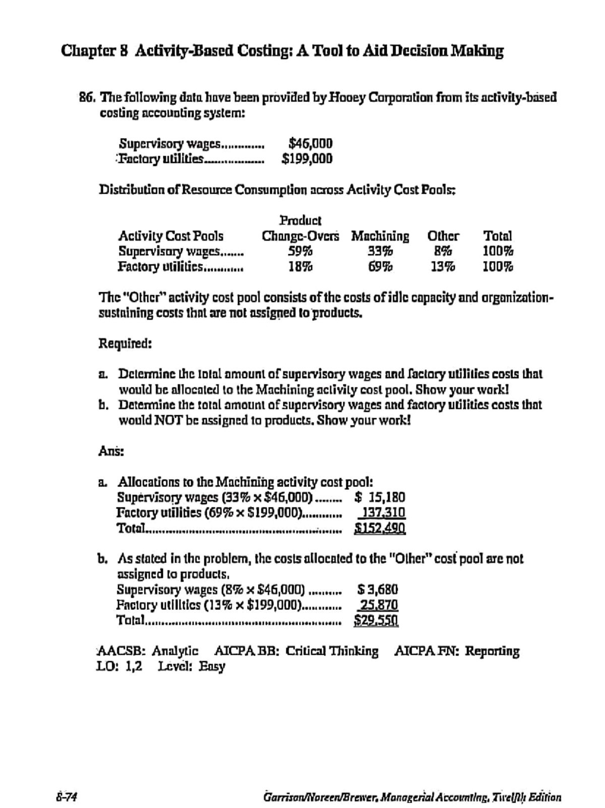 ACC911 10 - Djjx - Chapter 8 Costing: A Tool to Aid Decision Making 86 ...