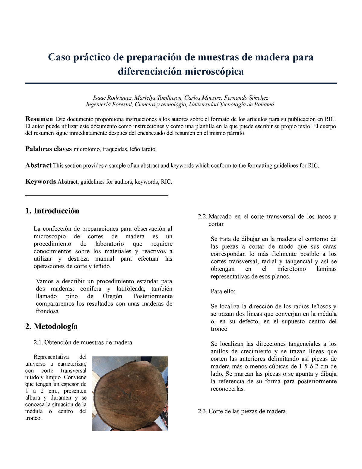 Direcciones de anisotropía de la madera, localización y