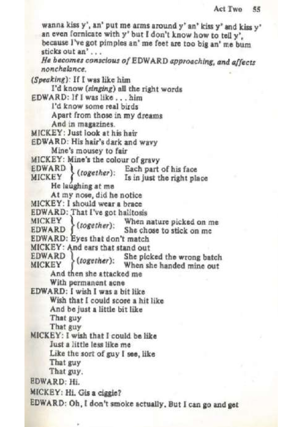 BLOOD BROTHERS ACT TWO Studocu