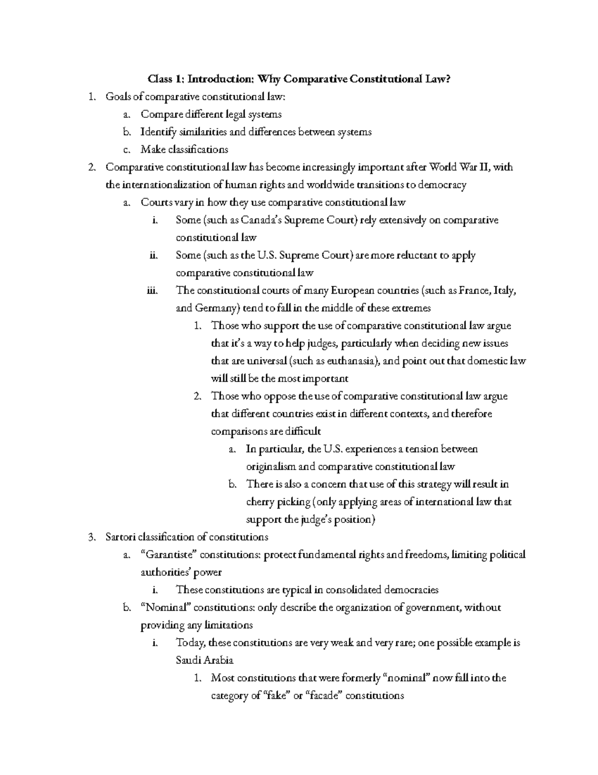 comparative-constitutional-law-class-notes-class-1-introduction-why