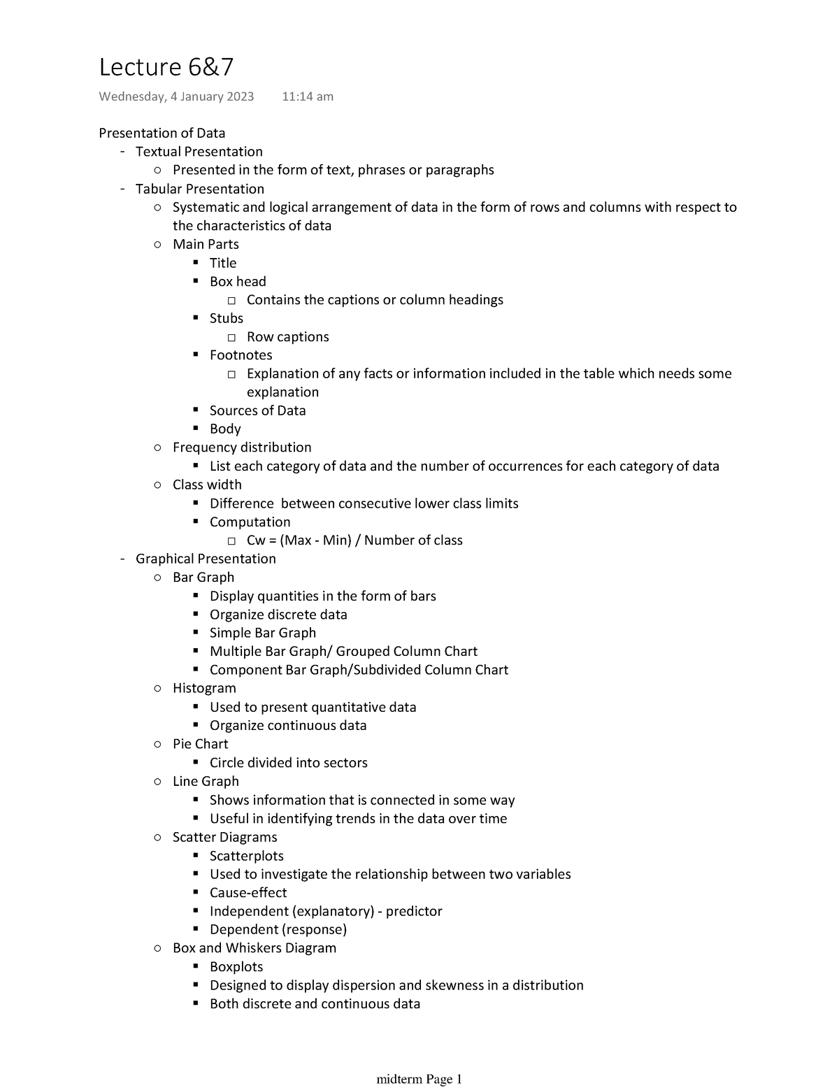 Lecture 6 - Statistical Analysis with Software Application ...