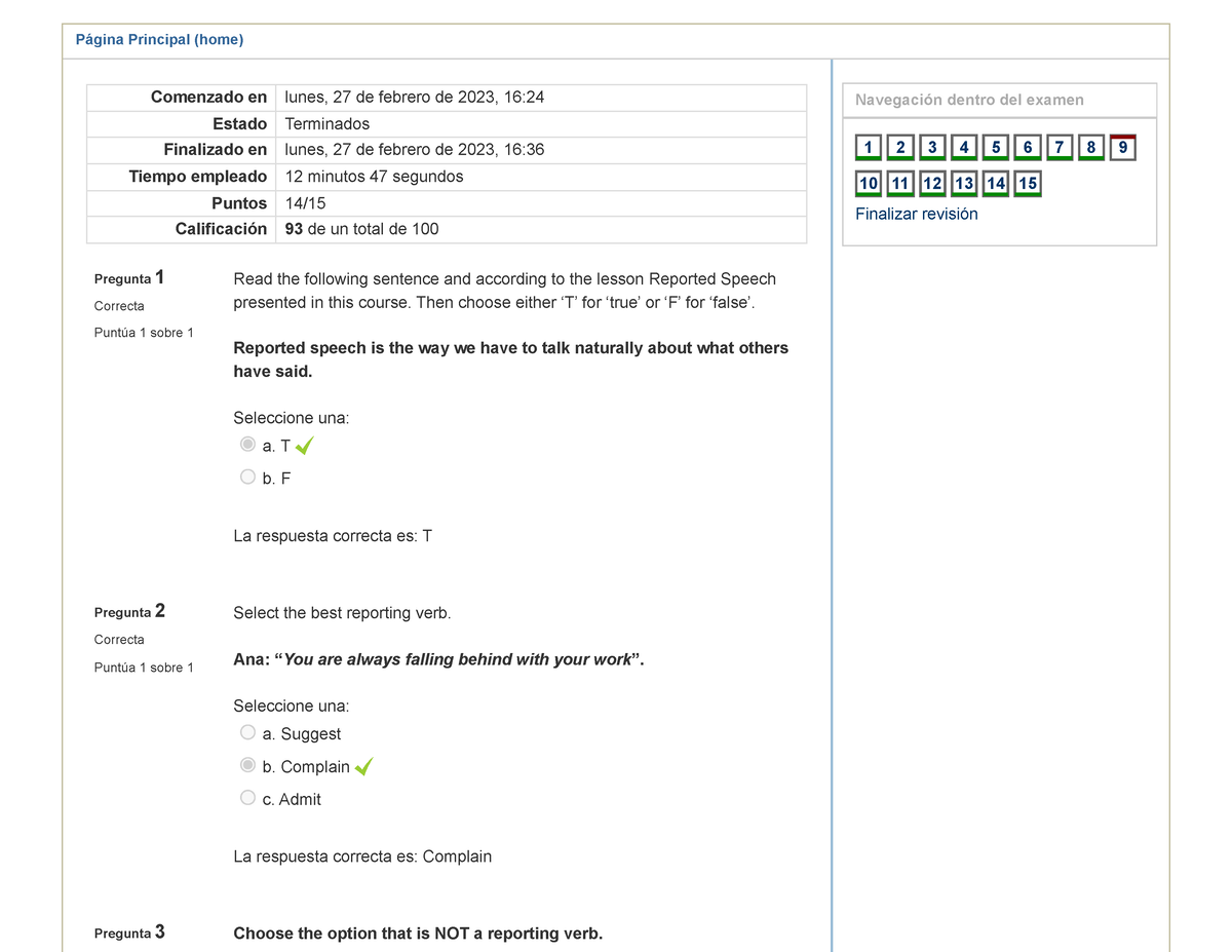 assignment 3 questionnaire unit 2