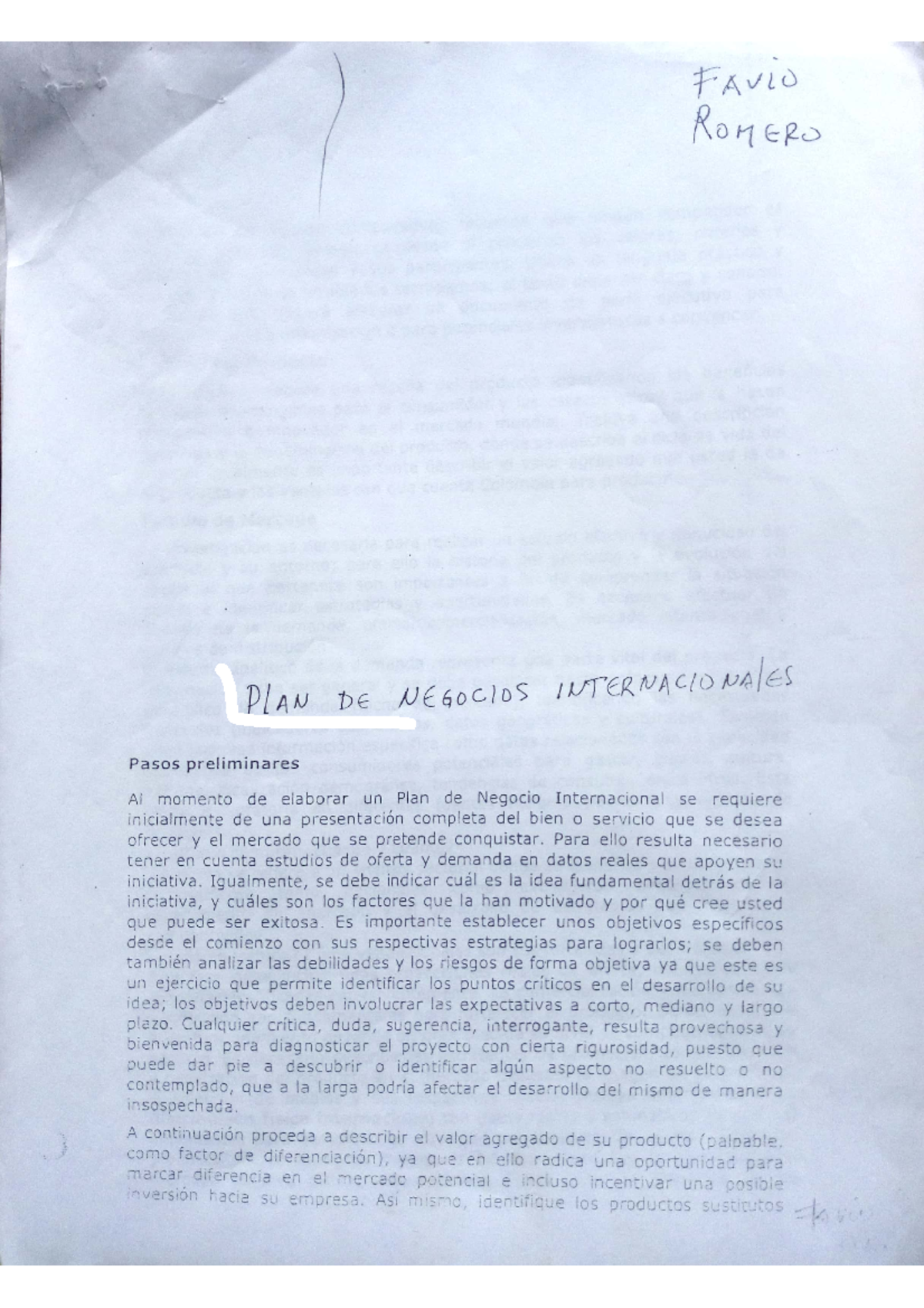 5 Plan de Negocios Internacionales 1 - Comercio y Negocios Globales ...