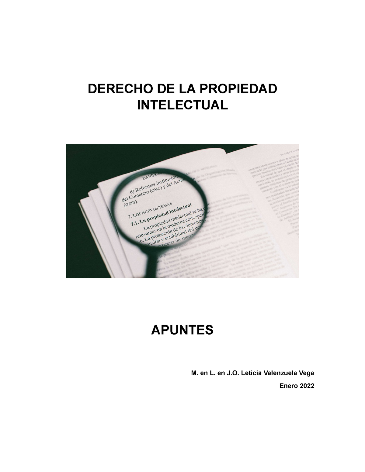 Apuntes Propiedad Intelectual Derecho De La Propiedad Intelectual Apuntes M En L En J 6280