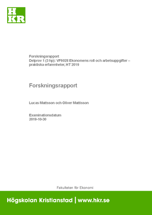 Projektrapport VFU - C2-3 Lucas Mattsson & Oliver Mattisson ...