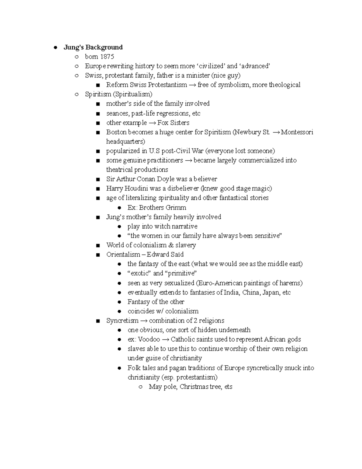 Carl Jung Notes on Carl Jung, his developmental theories, and how