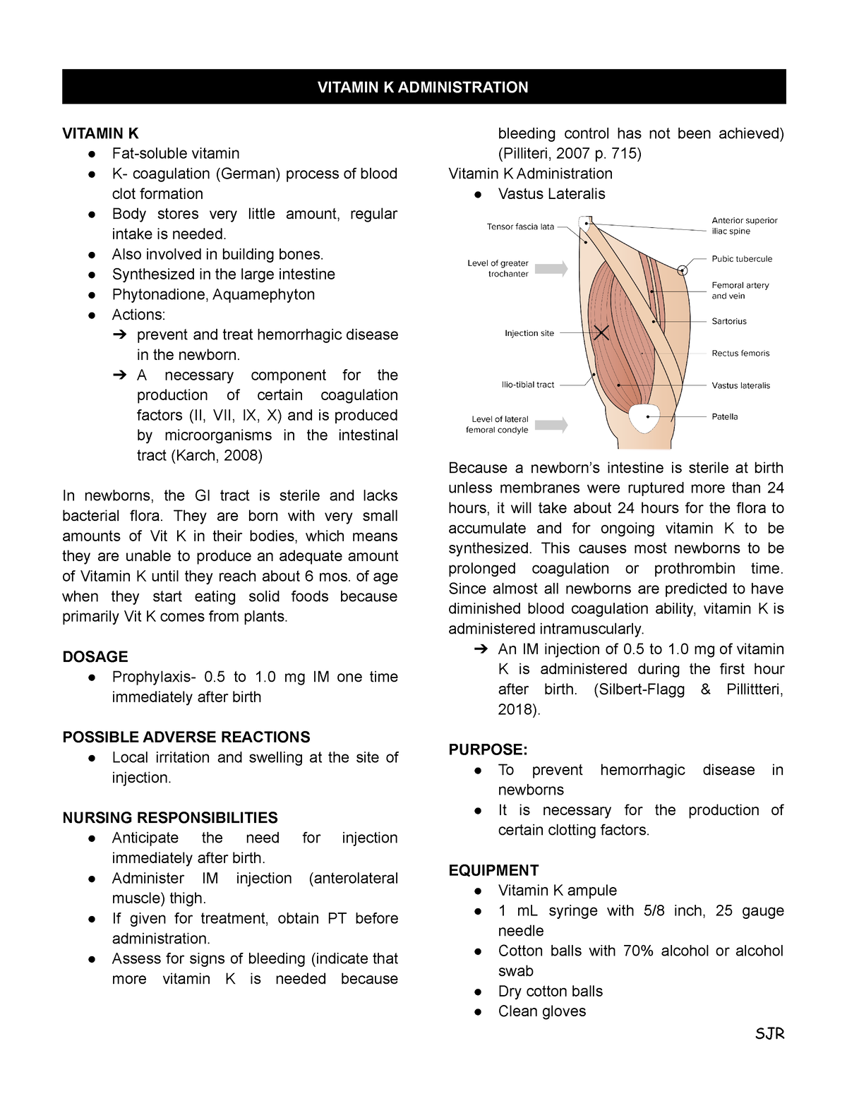 Vitamin K Administration Trans VITAMIN K ADMINISTRATION VITAMIN K Fatsoluble vitamin K Studocu