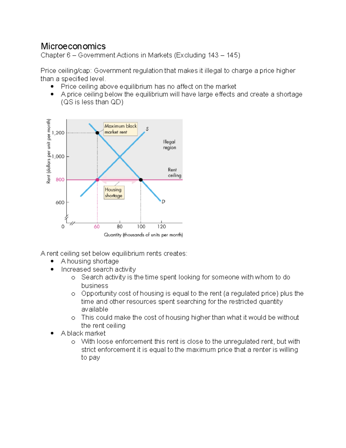 Chapter 06 (Government Actions in Markets) - Microeconomics Chapter 6 ...