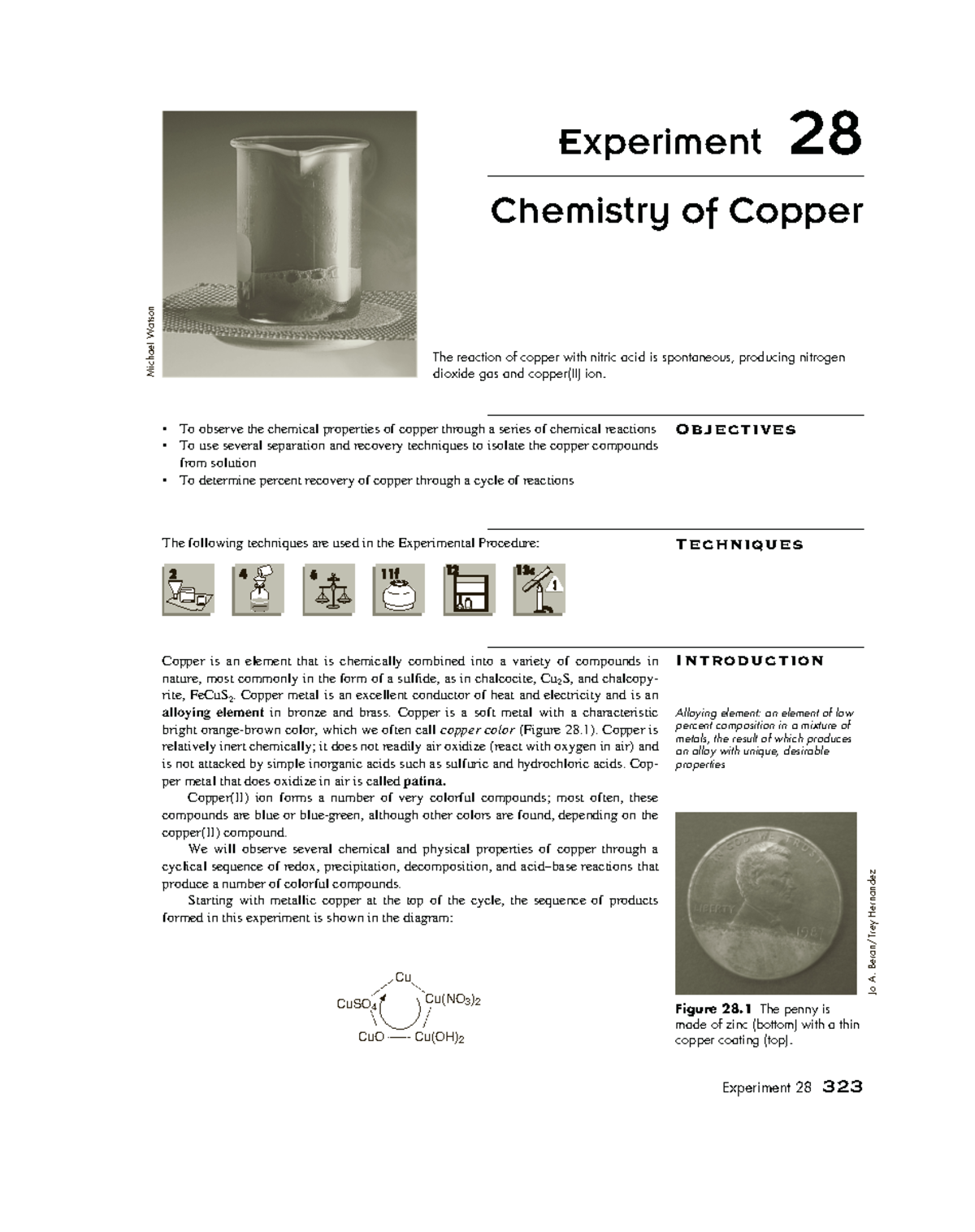 experiment 28 chemistry of copper pre lab