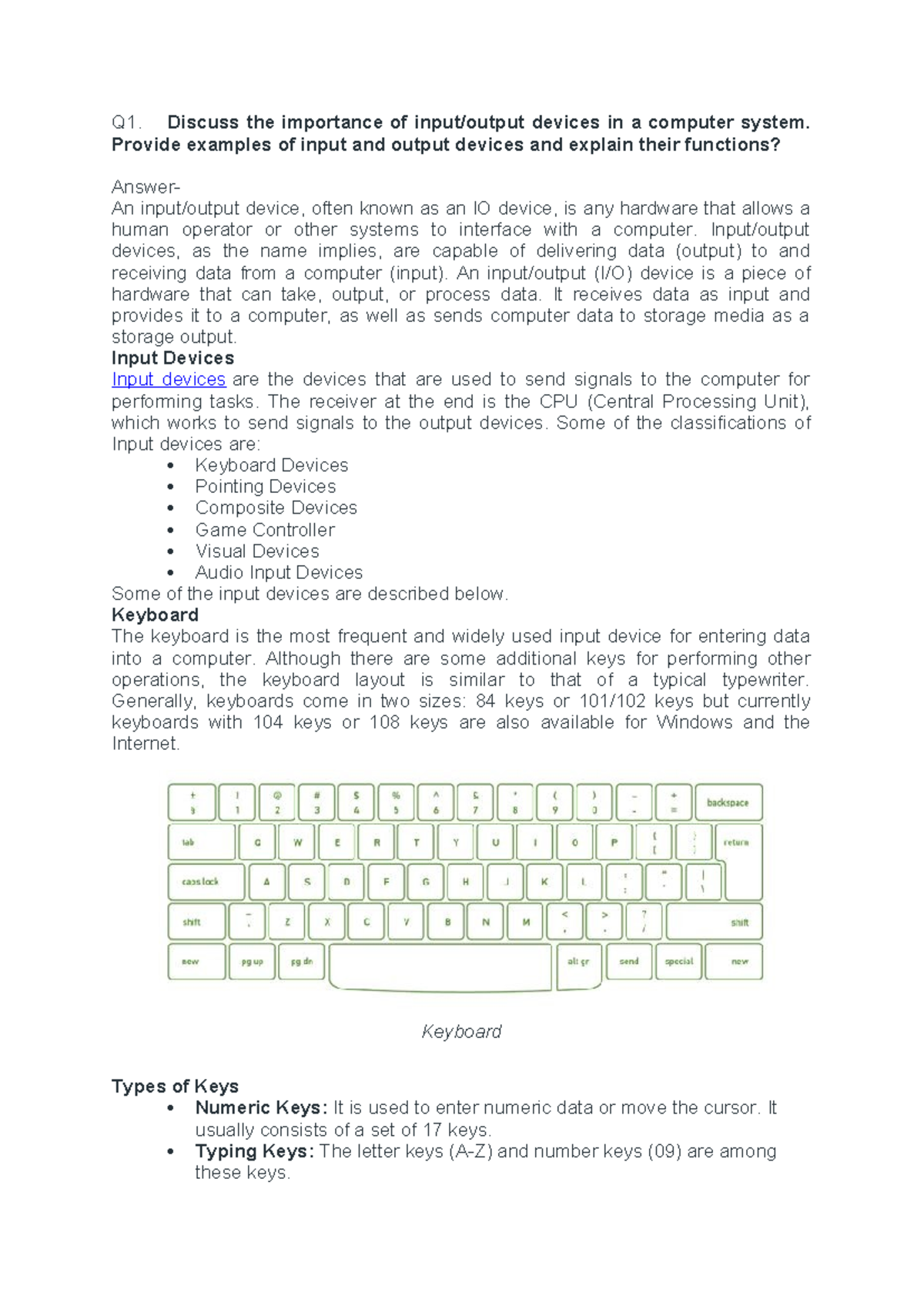 CAO - Basic of computer organization - Q1. Discuss the importance of ...