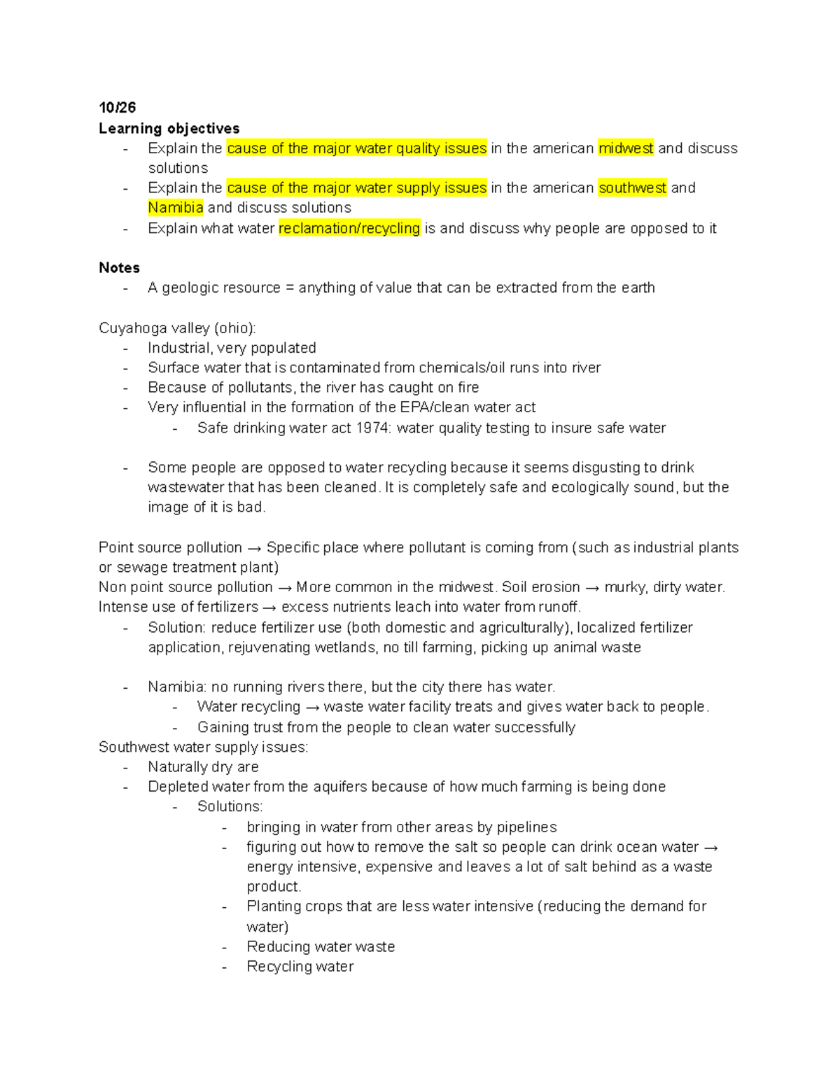 GLG 141 notes Exam 2 - 10/ Learning objectives Explain the cause of the ...