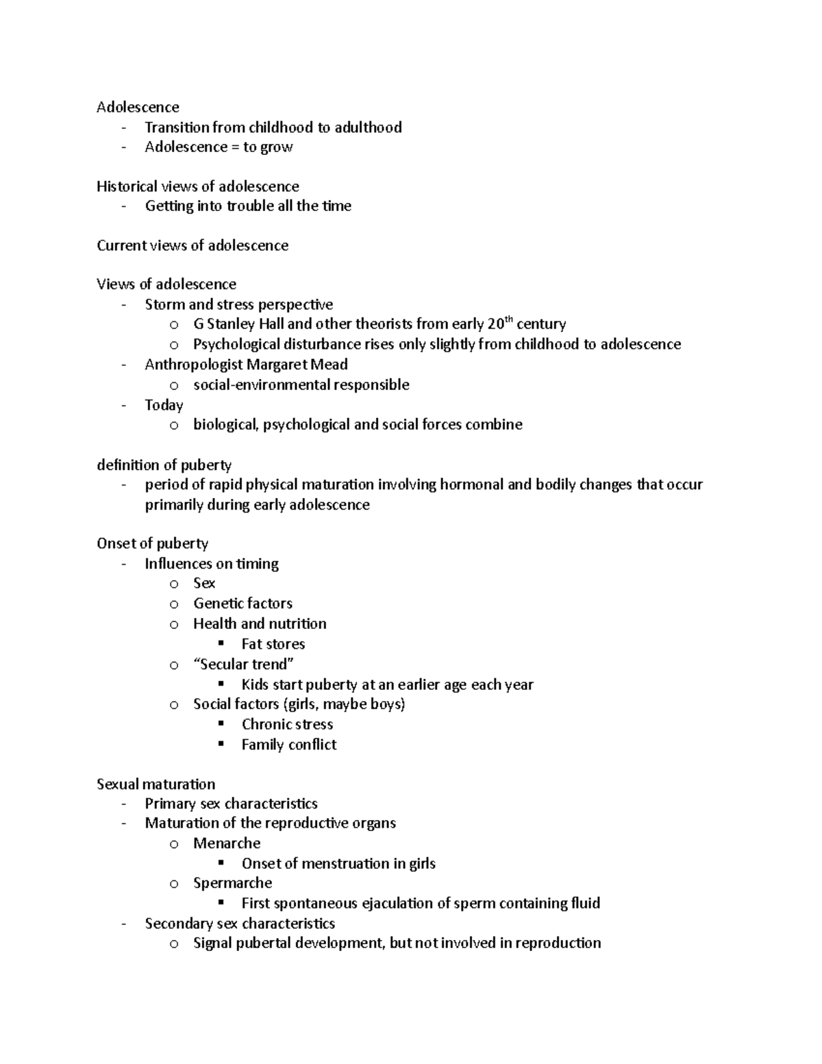 Adolescence 3:8 - Anne Shutte - Adolescence - Transition from childhood ...