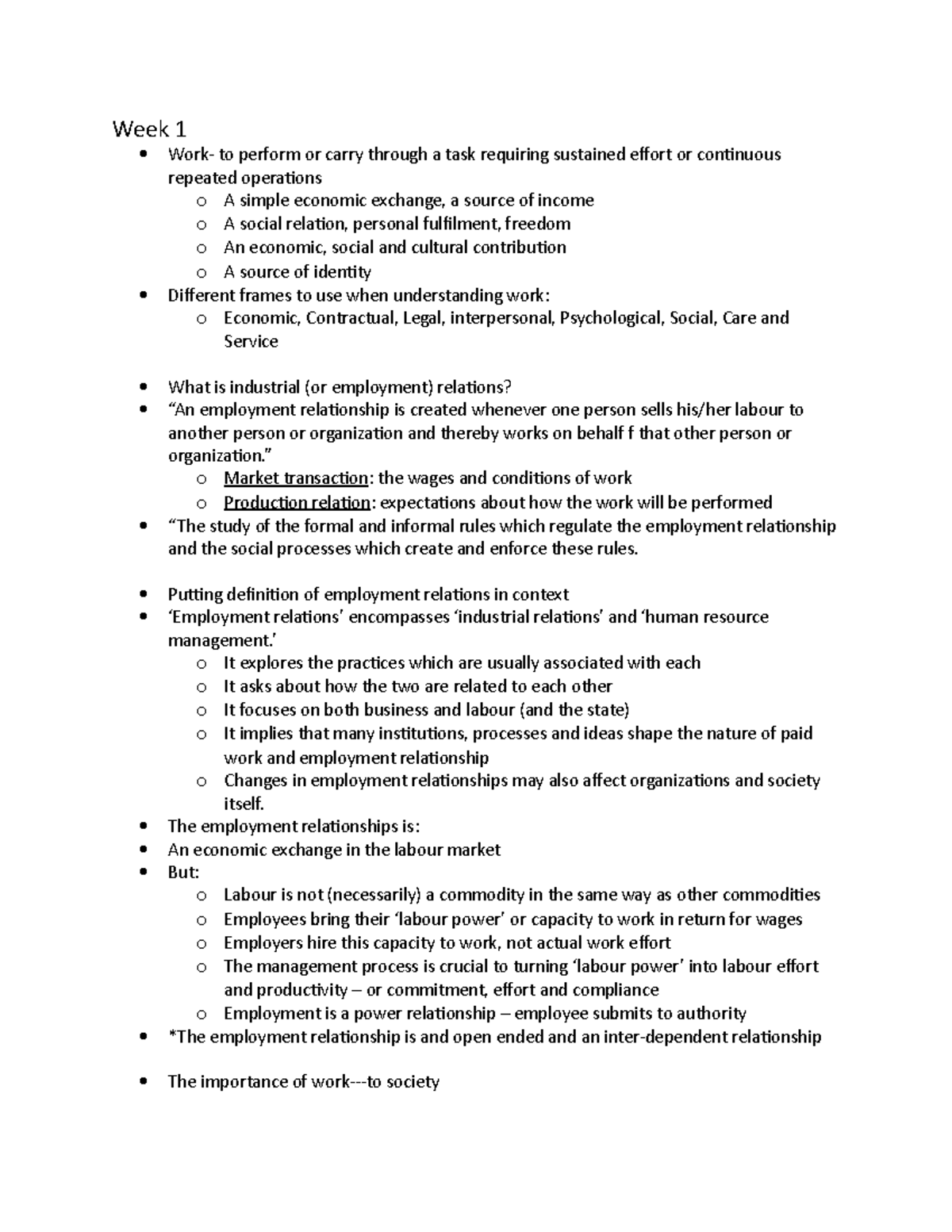 Work1003 note - Key points are taken from the workshop - Week 1 Work ...