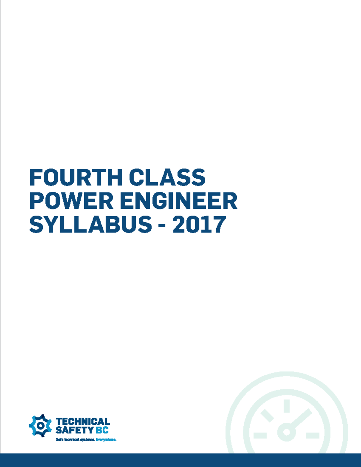 TSBC- PE Fourth Class Syllabus - FOURTH CLASS POWER ENGINEER SYLLABUS ...