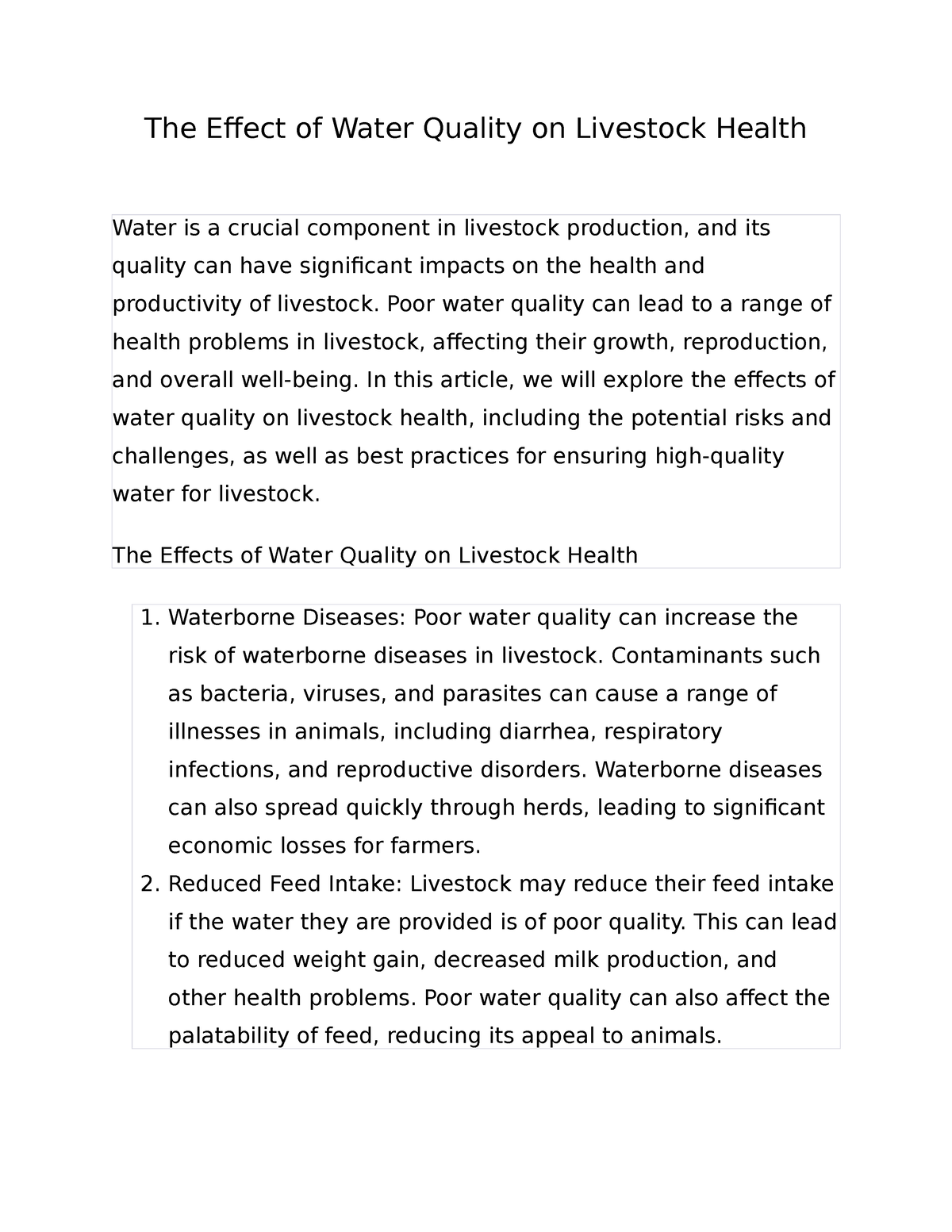 the-effect-of-water-quality-on-livestock-health-poor-water-quality