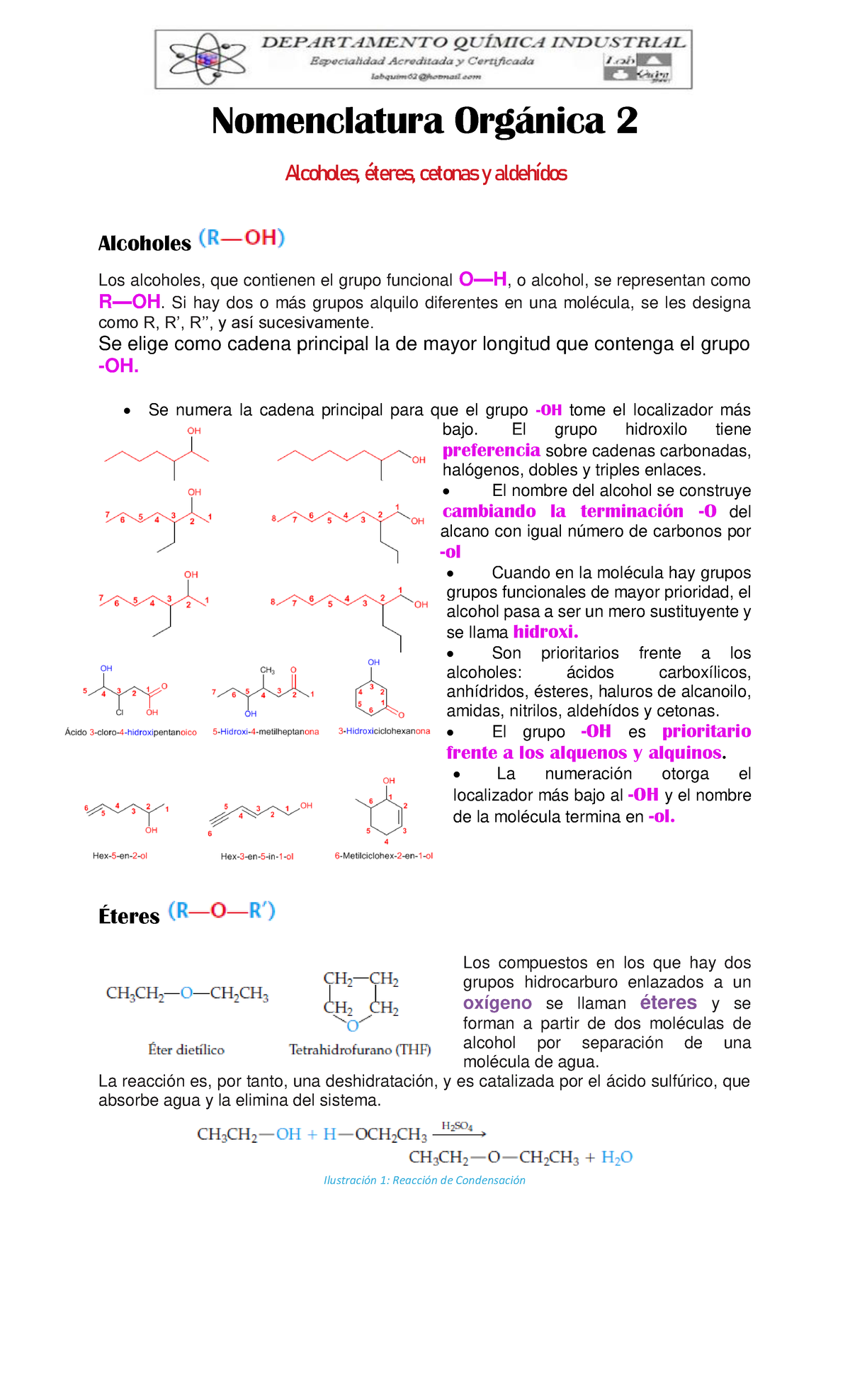 Nomenclatura Orgánica 2 - Nomenclatura Org·nica 2 Alcoholes, Èteres ...