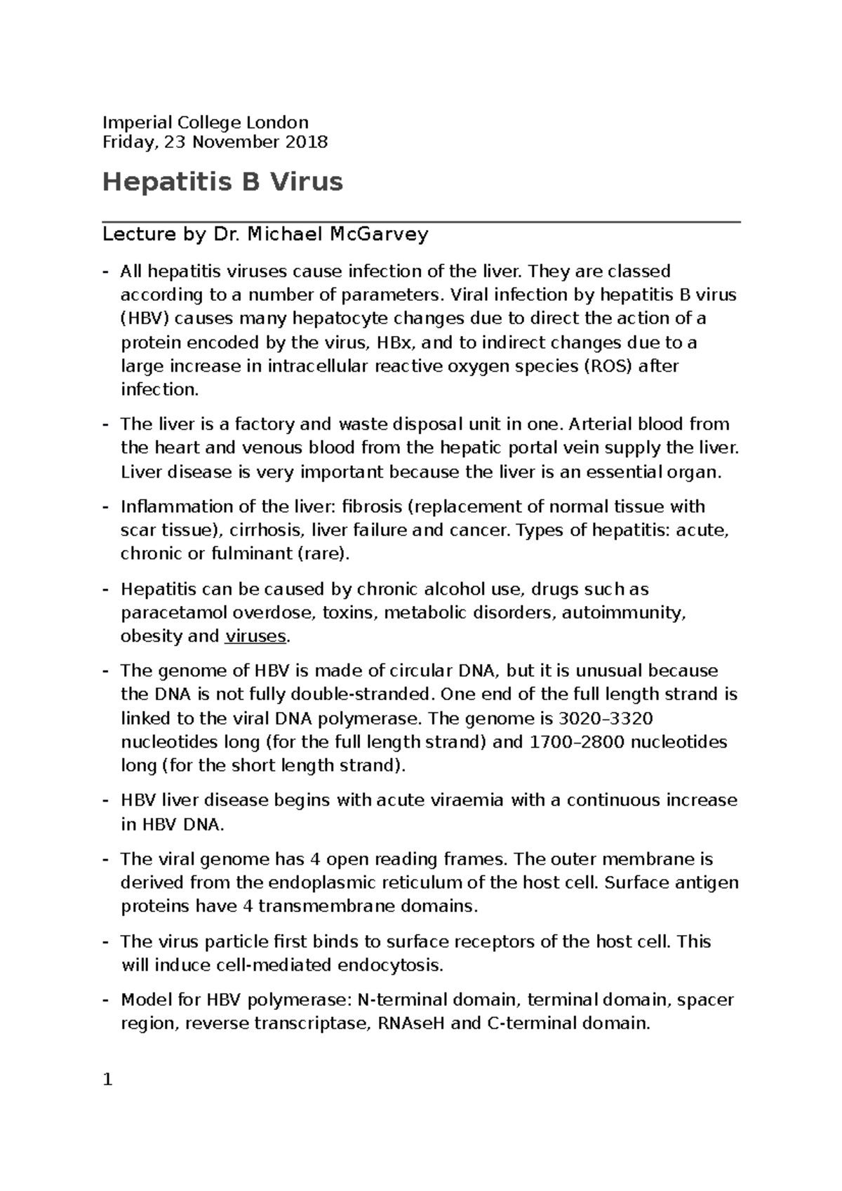 case study for hepatitis b