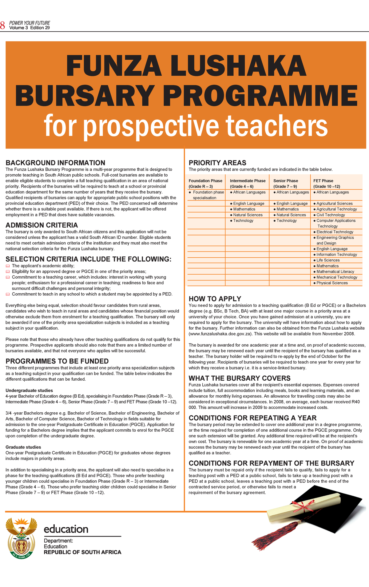 Fundza lushaka bursary programme for prospective teachers 100 eng - 9 ...