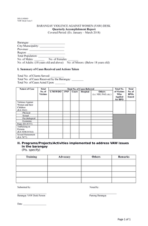 VAWC-Intake Sheet - National Violence Against Women (NVAW ...