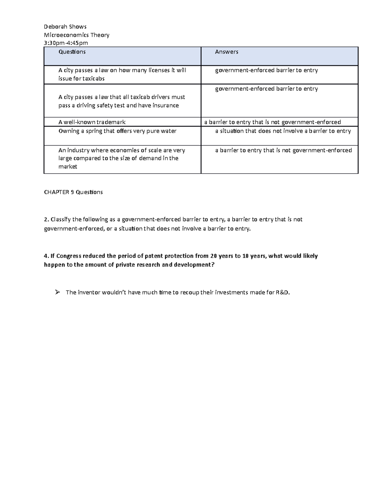 microeconomics homework 3