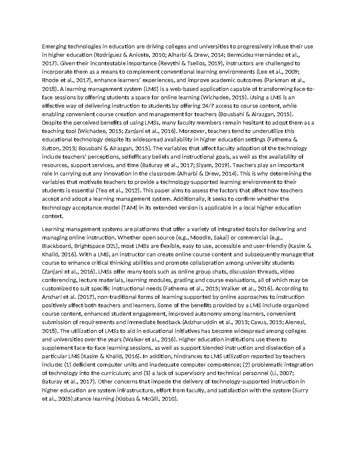 Local Hevabi RRL - please - Emerging technologies in education are ...