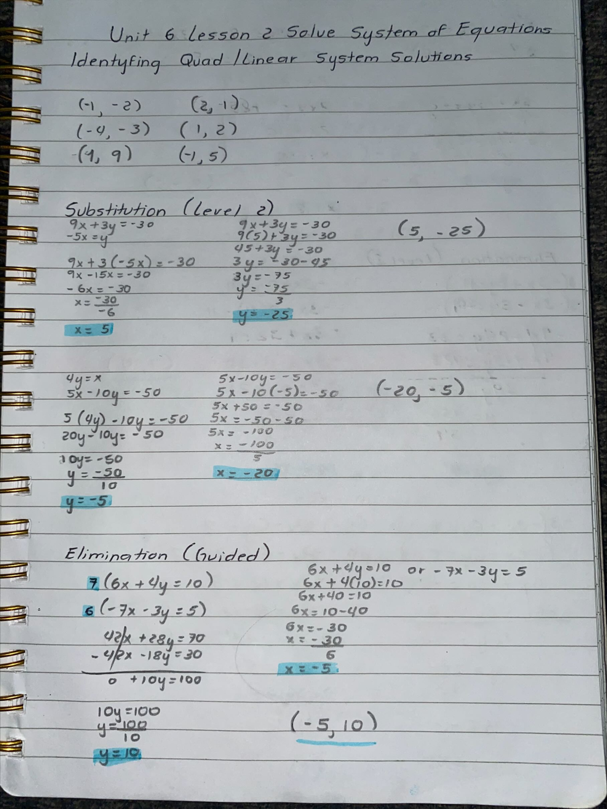 unit 2 homework 6 systems with three variables