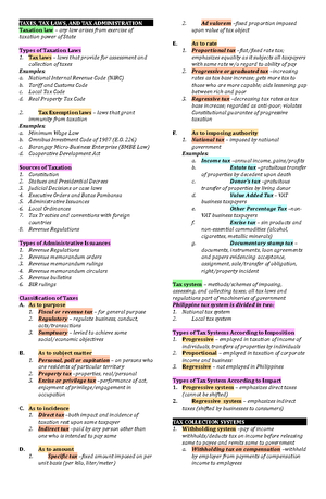 Notes IN Organization AND Functions OF THE BIR - NOTES IN ORGANIZATION ...