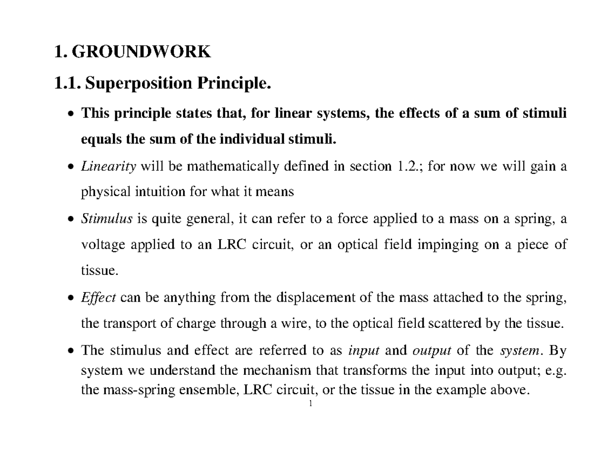 Superposition Principle