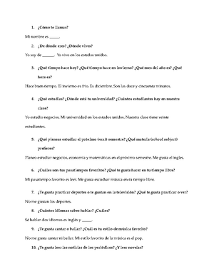 Examen Oral 2 Preguntas Para La Entrevista Studocu