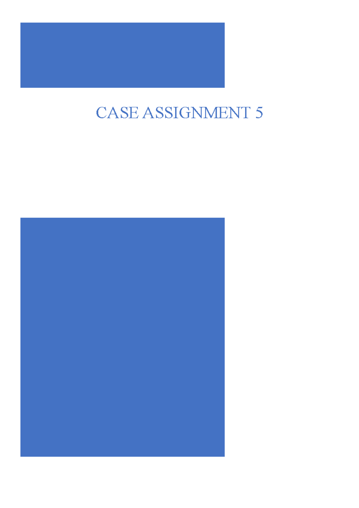 case assignment manual