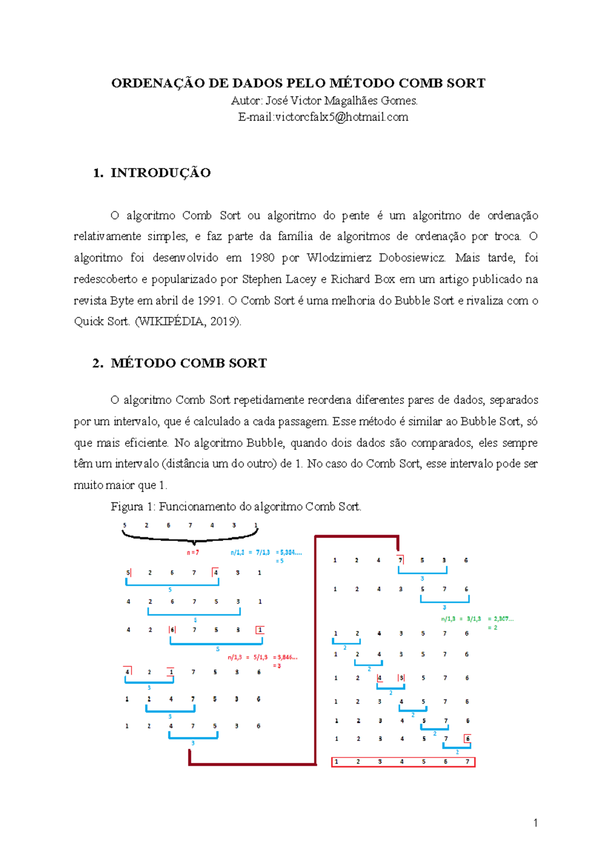 COMB SORT - Resumo Análise de Circuitos Elétricos 1 - DE DADOS PELO ...