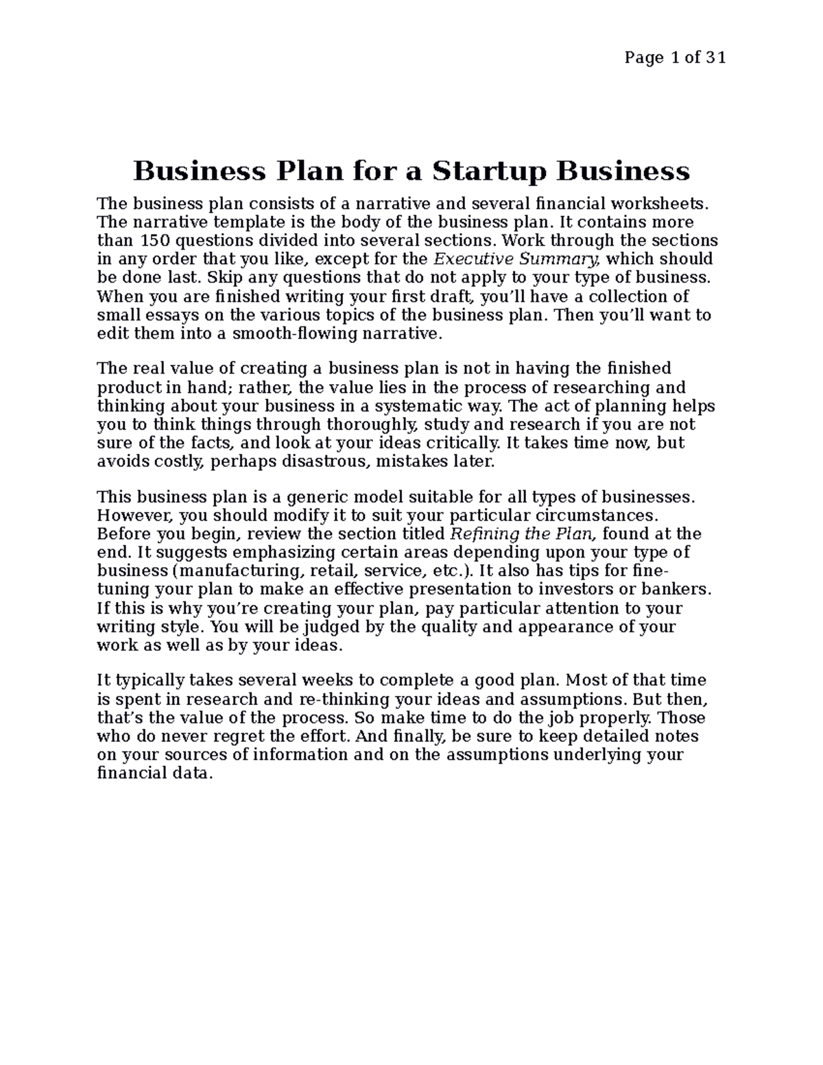 1644317932271 B-plan For Incubation At Tbi-nit - Business Plan For A 