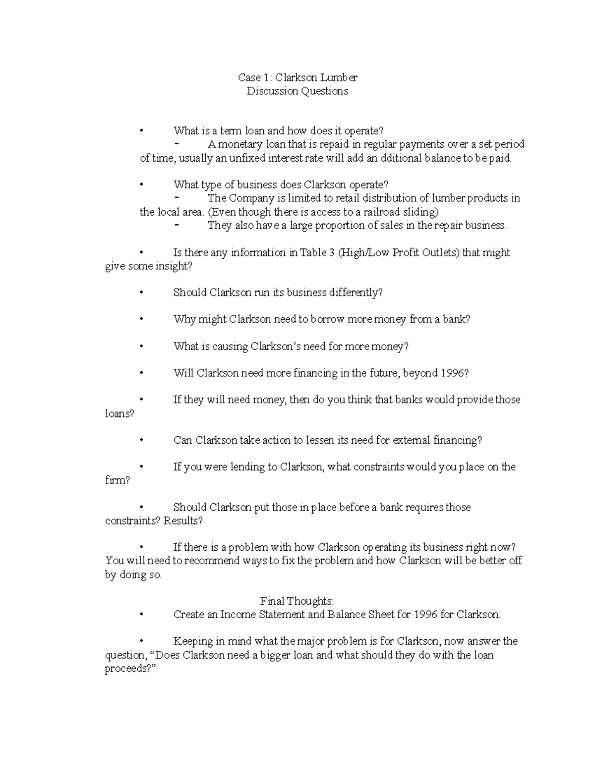 case-1-discussion-questions-case-1-clarkson-lumber-discussion