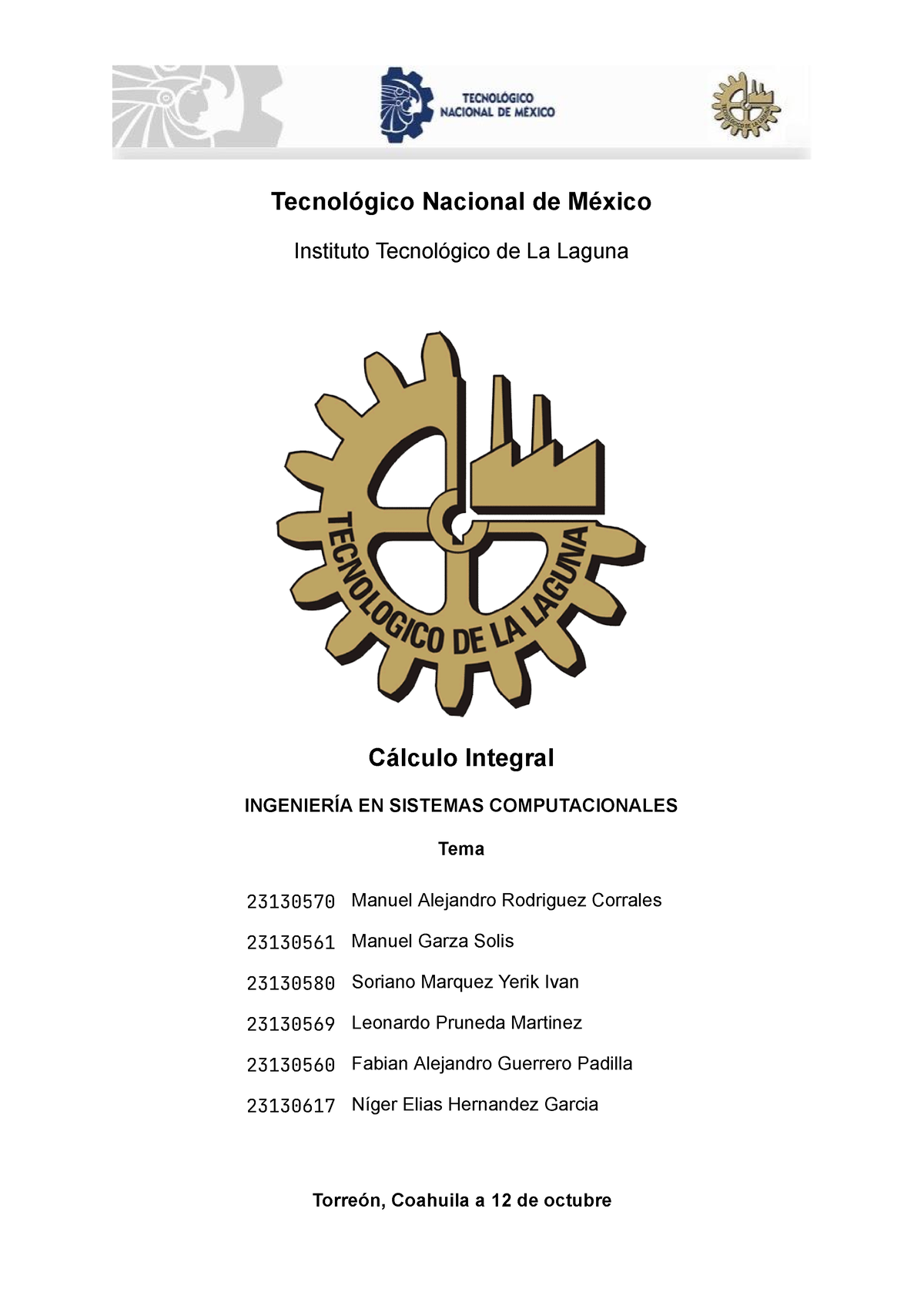 Proyecto 3 Cálculo - Tecnológico Nacional De México Instituto ...