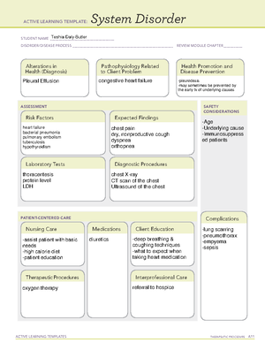 Coronary Artery Disease - ACTIVE LEARNING TEMPLATES THERAPEUTIC ...