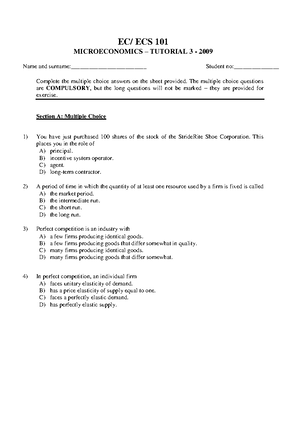 Economics 5 MCQ C14 - None - MULTIPLE CHOICE QUESTIONS TESTBANK ...