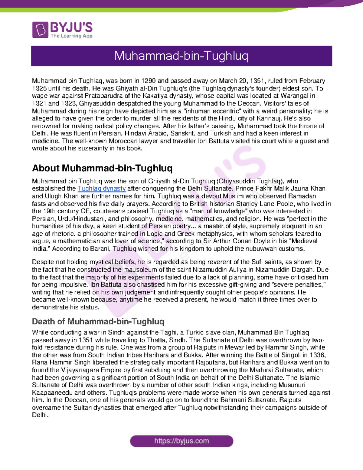 MuhammadbinTughluq MuhammadbinTughluq Muhammad bin Tughlaq, was