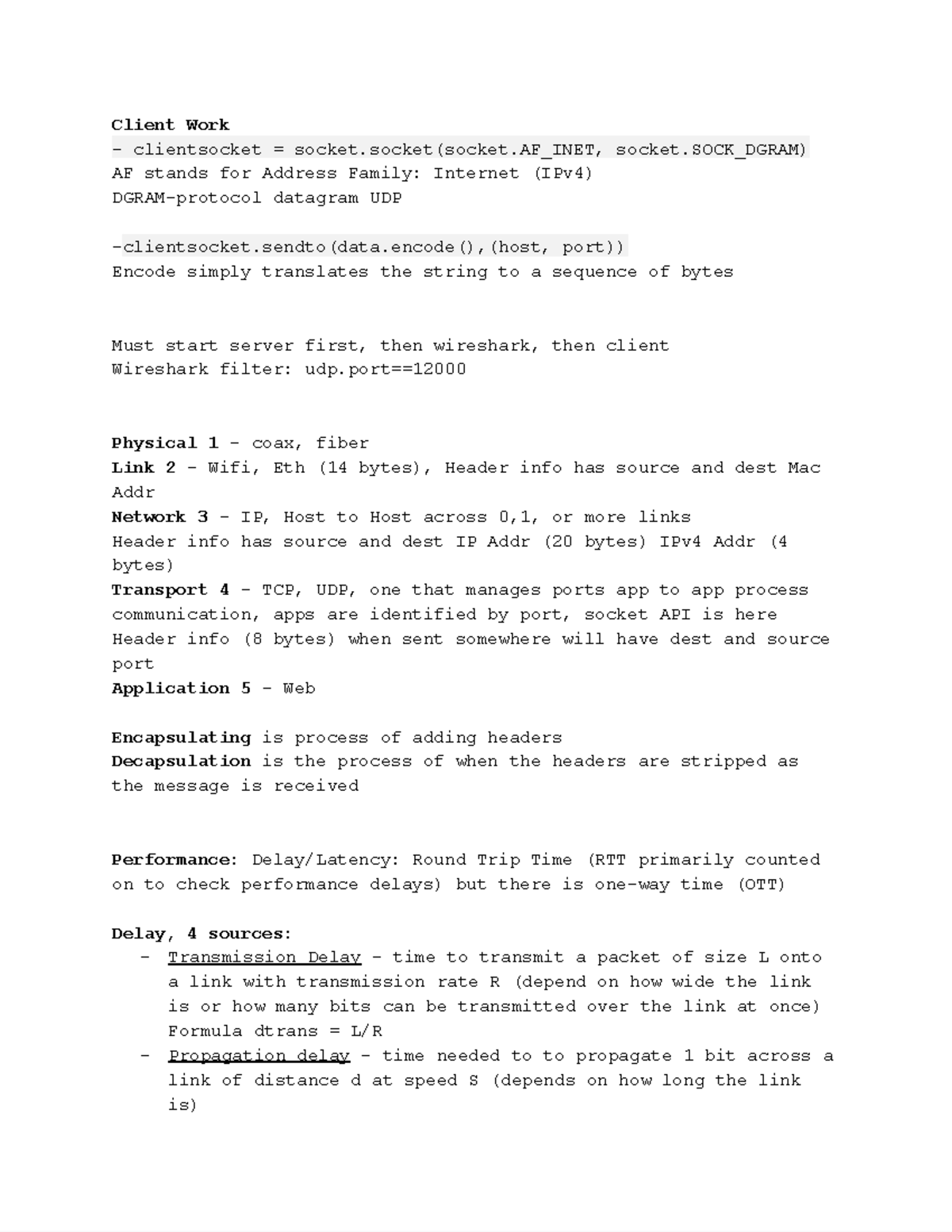 CS 356 Google Docs Part 1 Client Work clientsocket = socket(socket