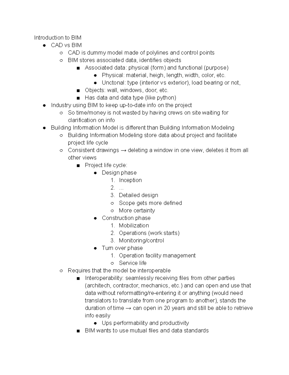 final-lecture-notes-32-introduction-to-bim-cad-vs-bim-cad-is-dummy