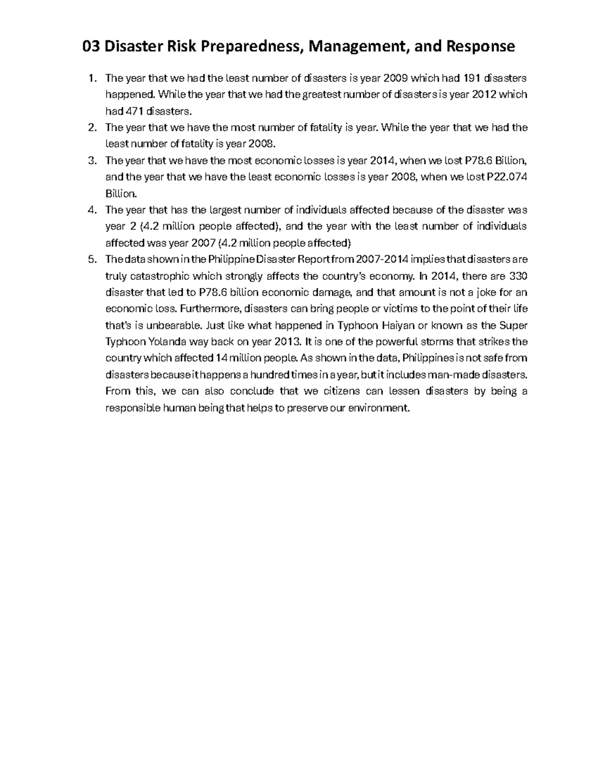 03 Worksheet 2 - democdvj;egjgr - 03 Disaster Risk Preparedness ...