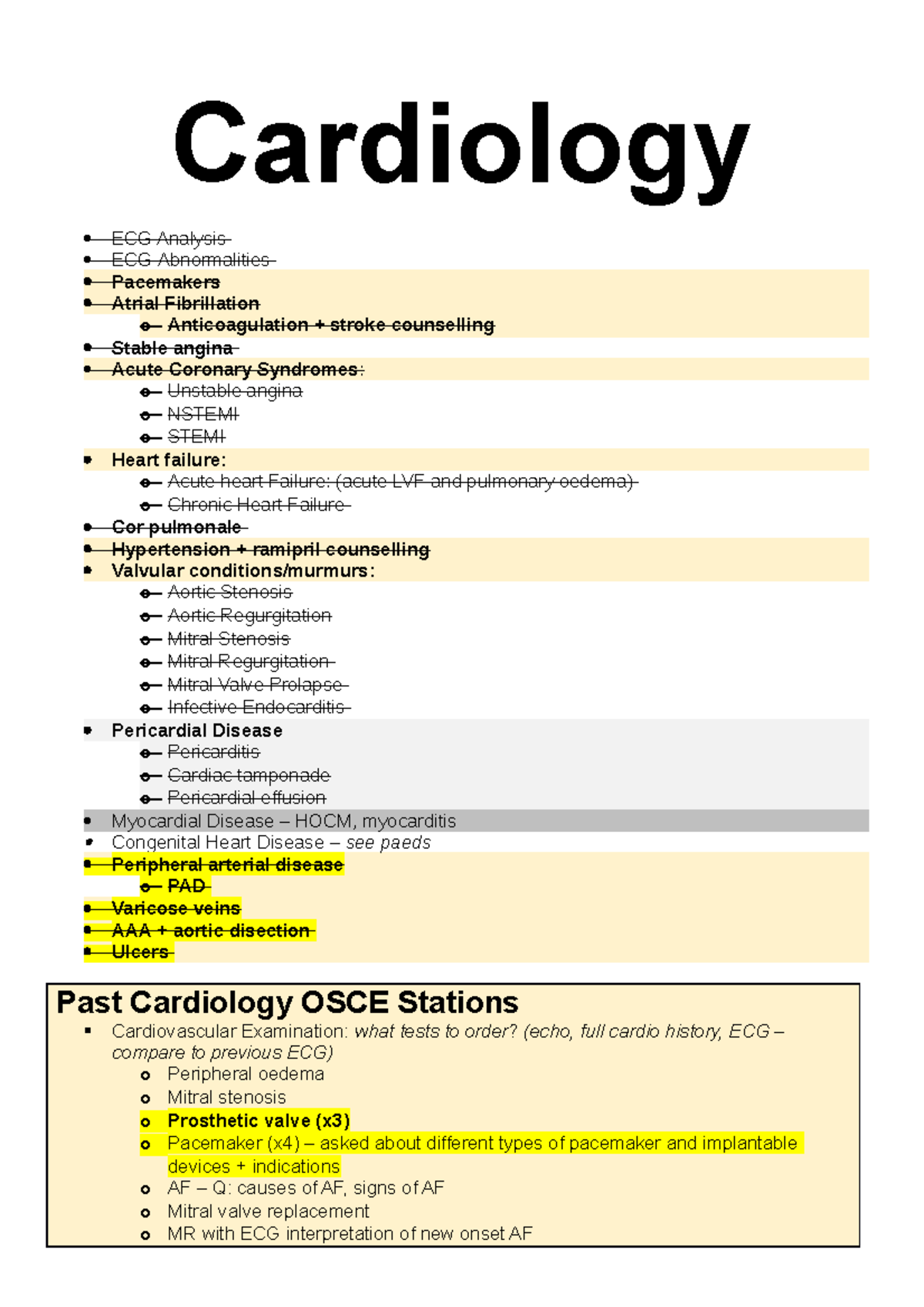 Cardiology ECG Analysis and Abnormalities - Studocu