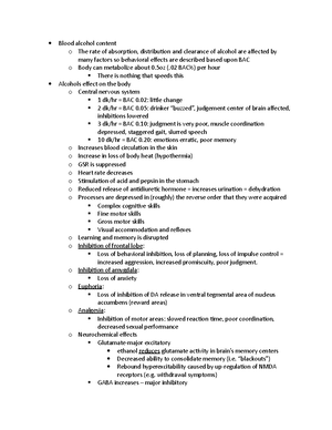 Exam 2 Notes - Exam 2: Notes Mood Disorders a) Unipolar Disorders ...