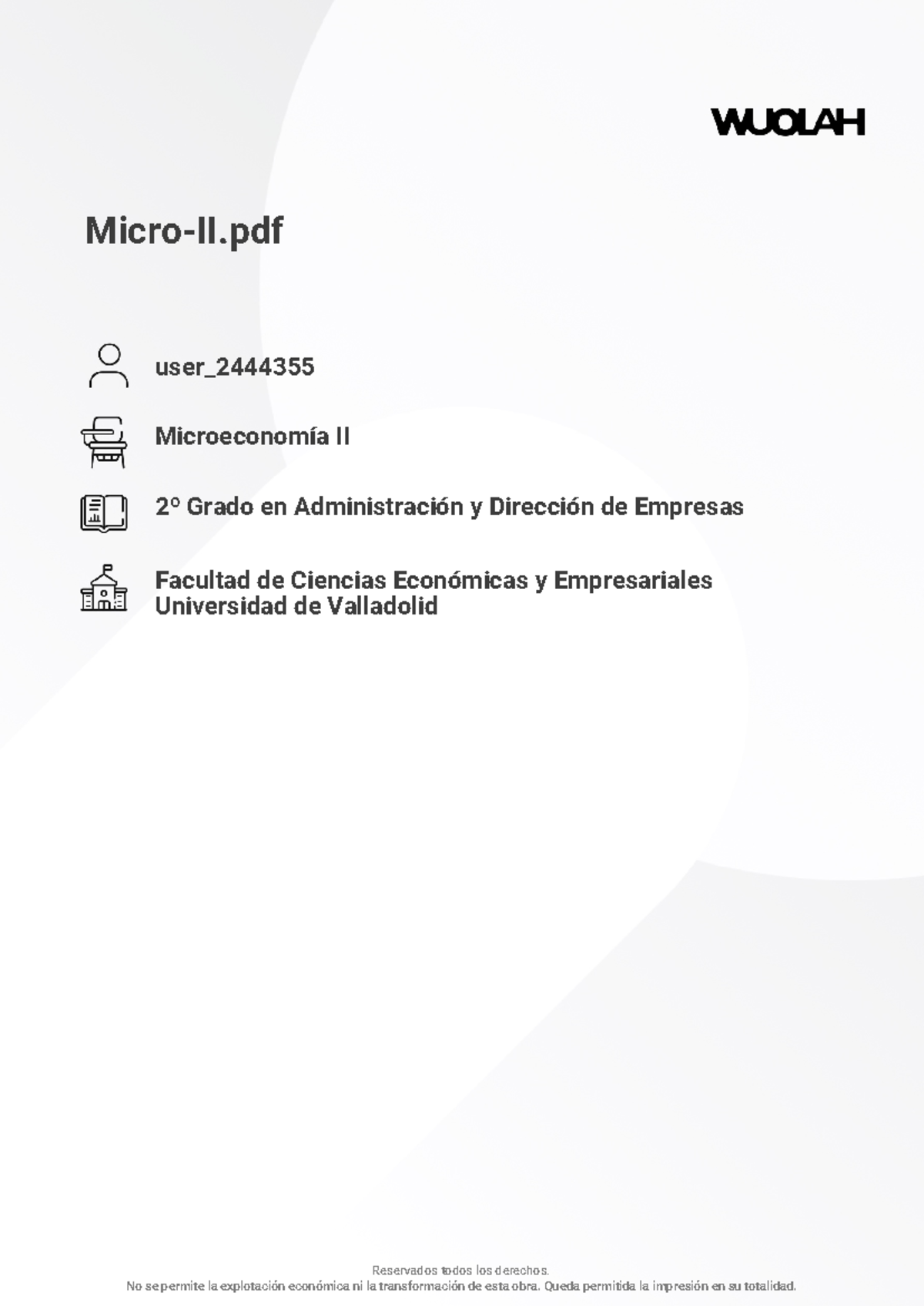 Micro II APUNTES - Microeconomía II - Micro-II user_ Microeconomía II ...