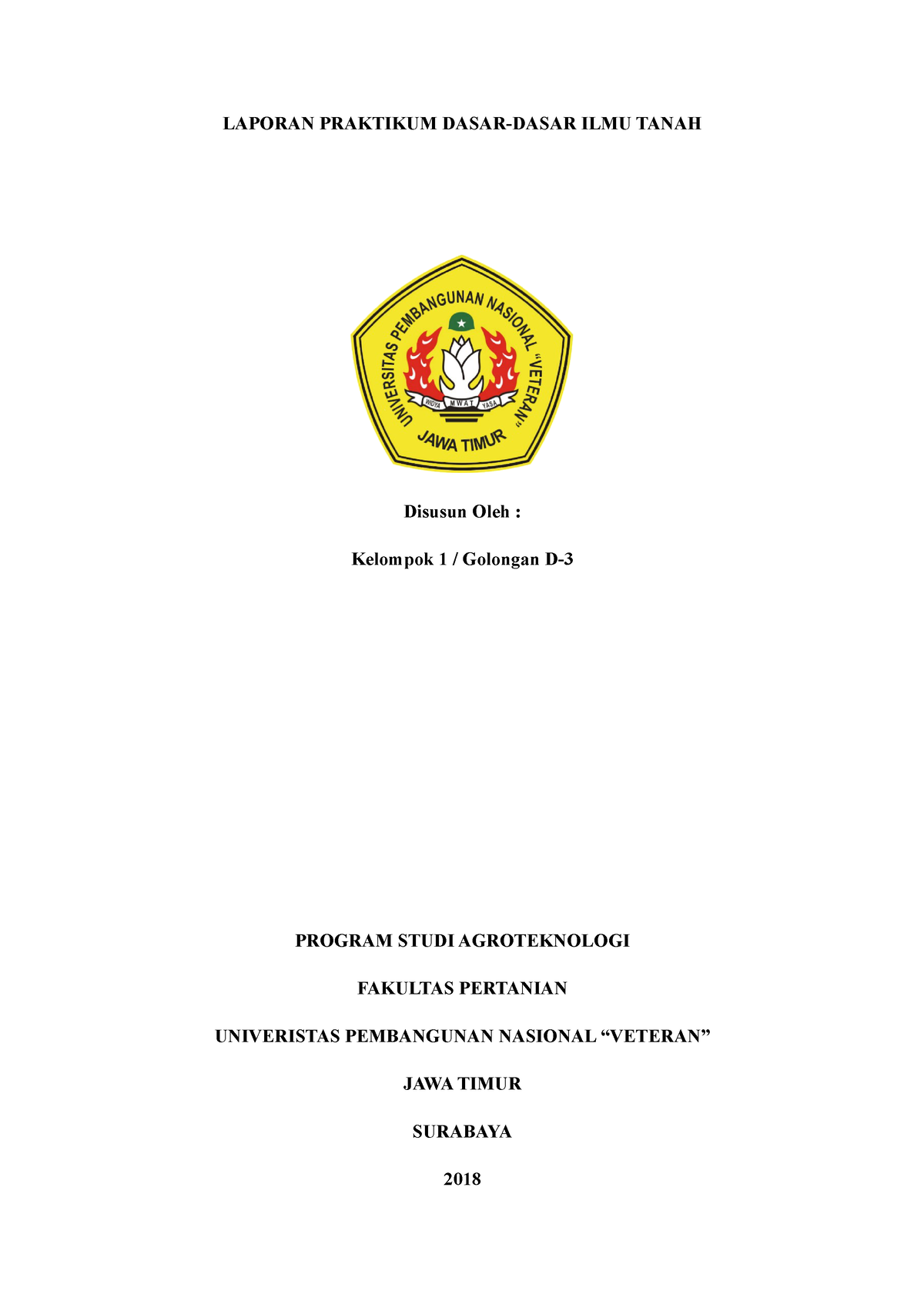 Berat Isi Berat Jenis Dan Ruang Pori Laporan Praktikum Dasar Dasar Ilmu Tanah Disusun Oleh