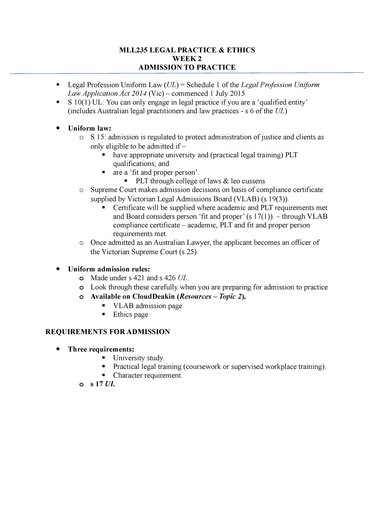 mll235-legal-practice-wk-2-lec-mll235-legal-practice-ethics-week-2